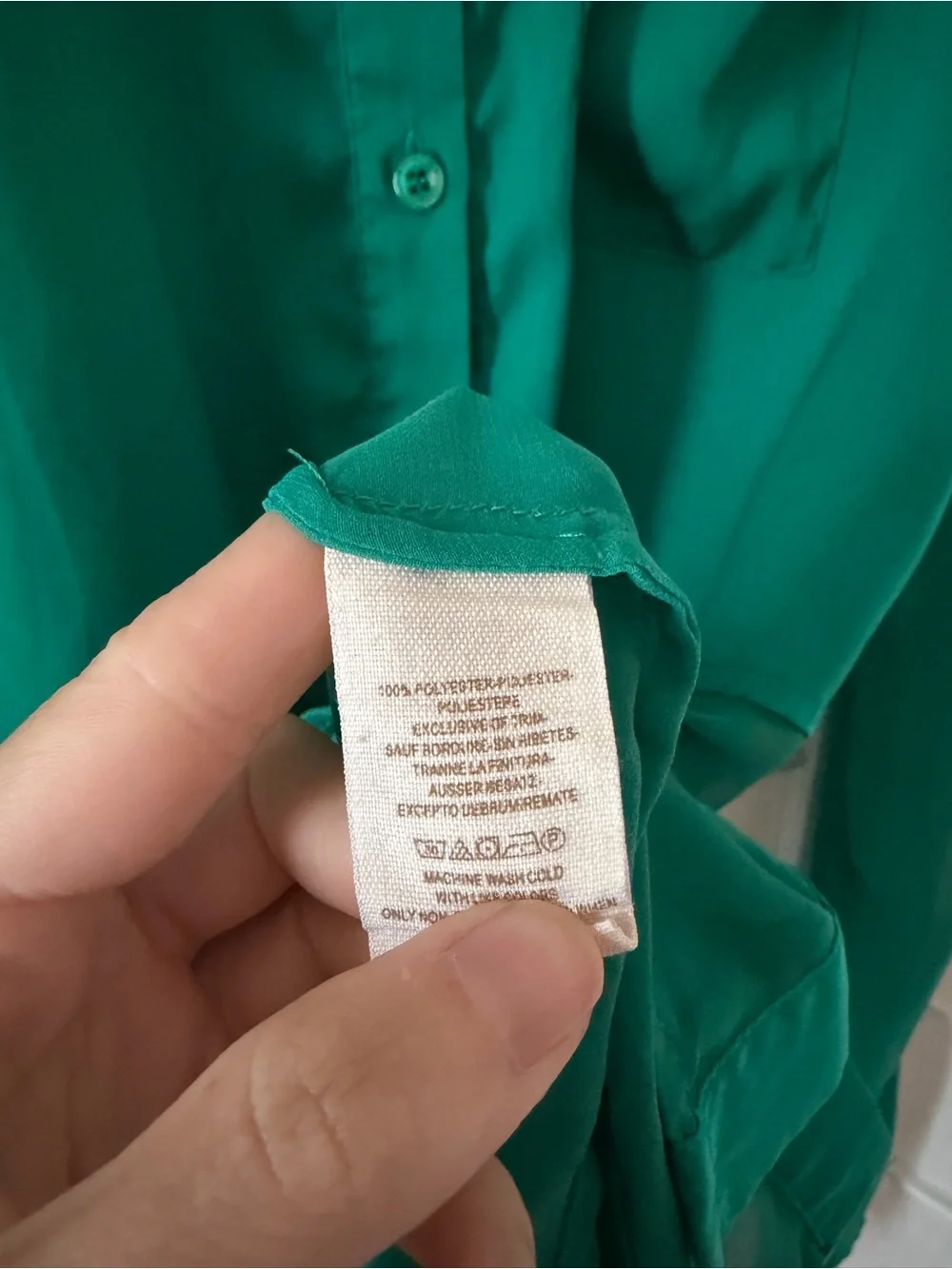 Free People Green Semi-Sheer Long Sleeve Button Down Shirt Medium